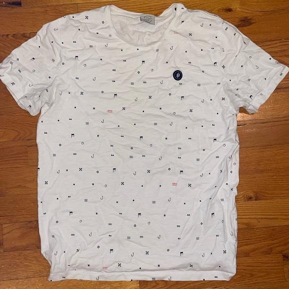 Jack and jones white patterned men’s shirt - Picture 1 of 3